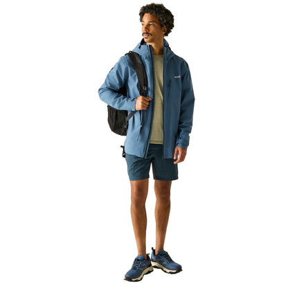 China Blue - Lifestyle - Regatta Mens Oklarna Waterproof Jacket
