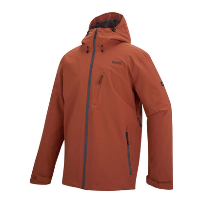 Brick Red - Side - Regatta Mens Oklarna Waterproof Jacket