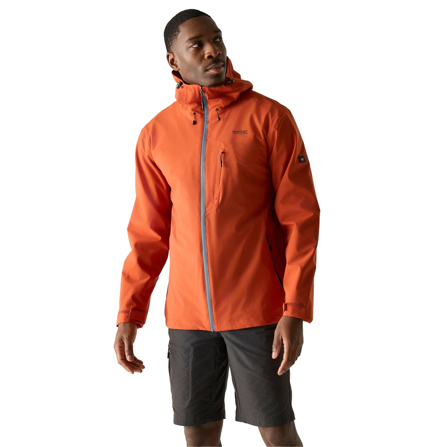 Brick Red - Lifestyle - Regatta Mens Oklarna Waterproof Jacket