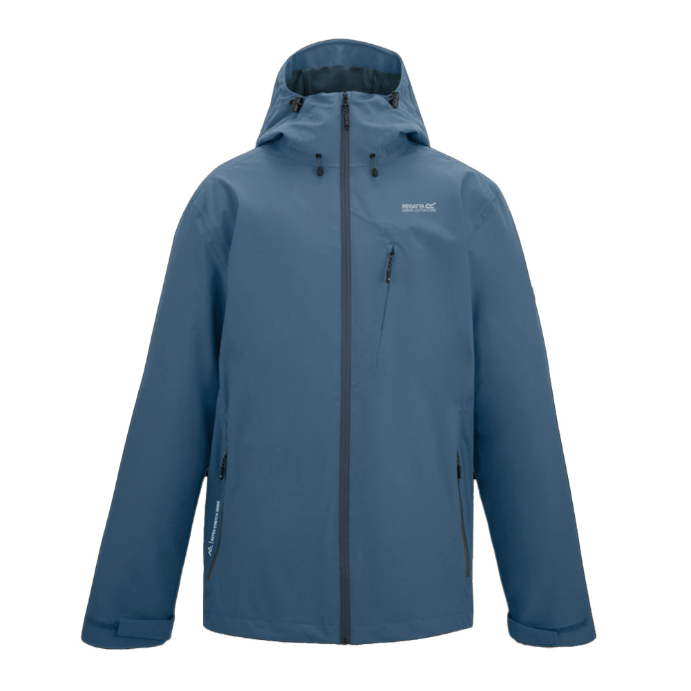 China Blue - Front - Regatta Mens Oklarna Waterproof Jacket