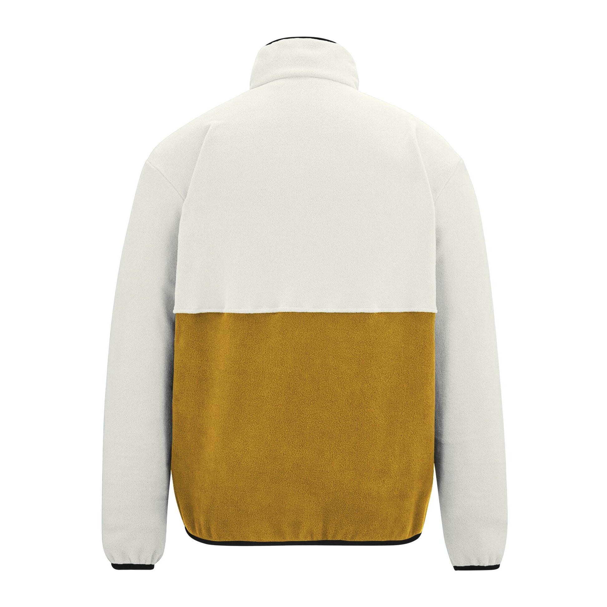 White Stone-Wood Brown - Back - Regatta Mens Frankie Colour Block Full Zip Fleece Jacket