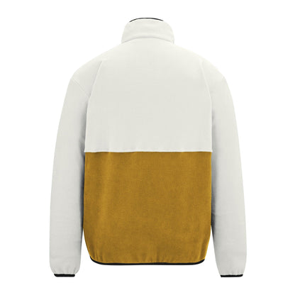 White Stone-Wood Brown - Back - Regatta Mens Frankie Colour Block Full Zip Fleece Jacket