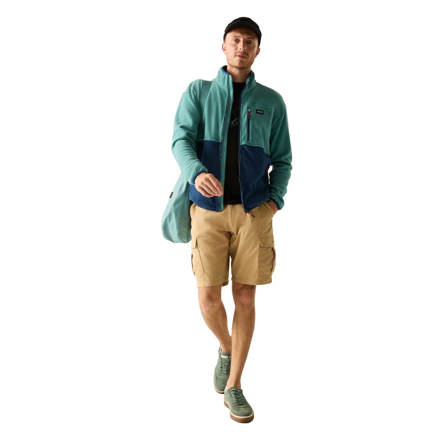 Arctic-Moonlight Denim - Lifestyle - Regatta Mens Frankie Colour Block Full Zip Fleece Jacket