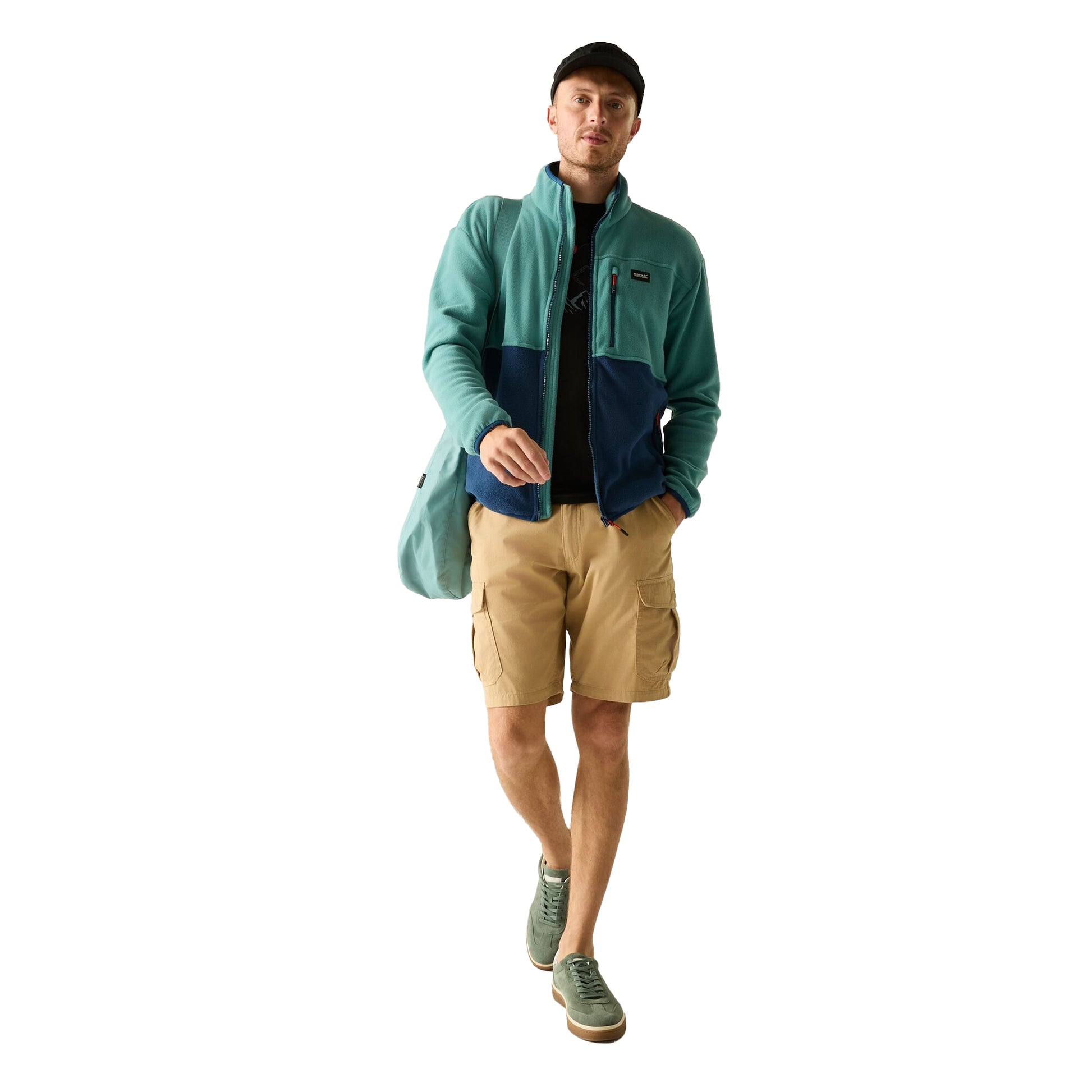Arctic-Moonlight Denim - Lifestyle - Regatta Mens Frankie Colour Block Full Zip Fleece Jacket