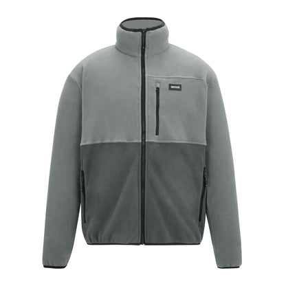 Storm-Lead Grey - Front - Regatta Mens Frankie Colour Block Full Zip Fleece Jacket