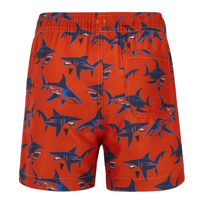 Rusty Orange - Back - Regatta Childrens-Kids Skander Swim Shorts