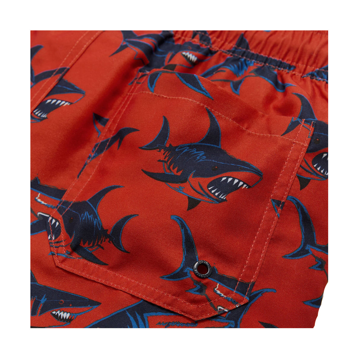 Rusty Orange - Close up - Regatta Childrens-Kids Skander Swim Shorts