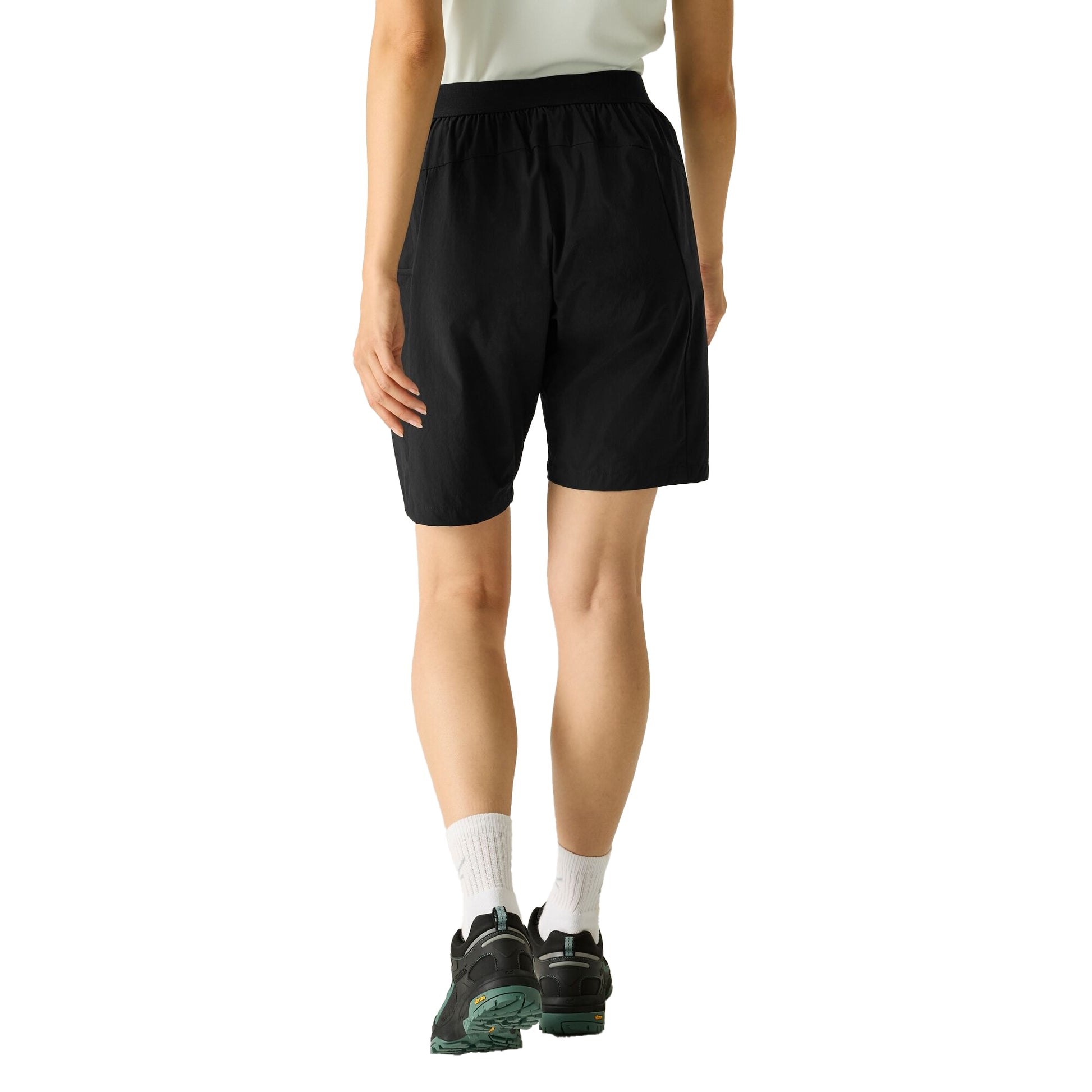 Black - Pack Shot - Regatta Womens-Ladies Pentre Lite Shorts