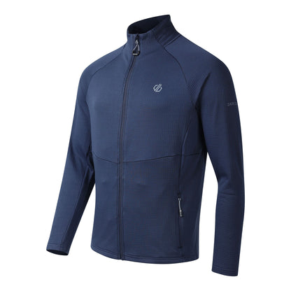 Navy - Side - Dare 2B Mens Apex Stretch Midlayer