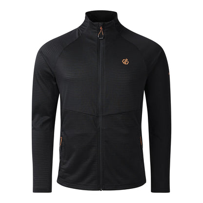 Black - Front - Dare 2B Mens Apex Stretch Midlayer