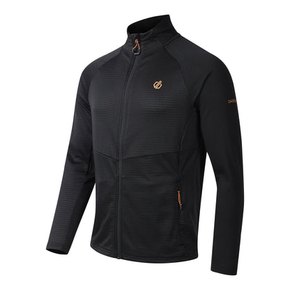 Black - Side - Dare 2B Mens Apex Stretch Midlayer