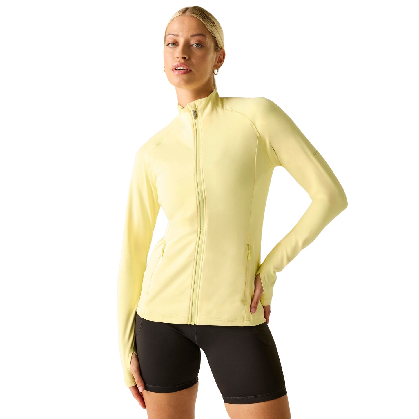 Wax Yellow - Lifestyle - Dare 2B Womens-Ladies Refresh Full Zip Midlayer