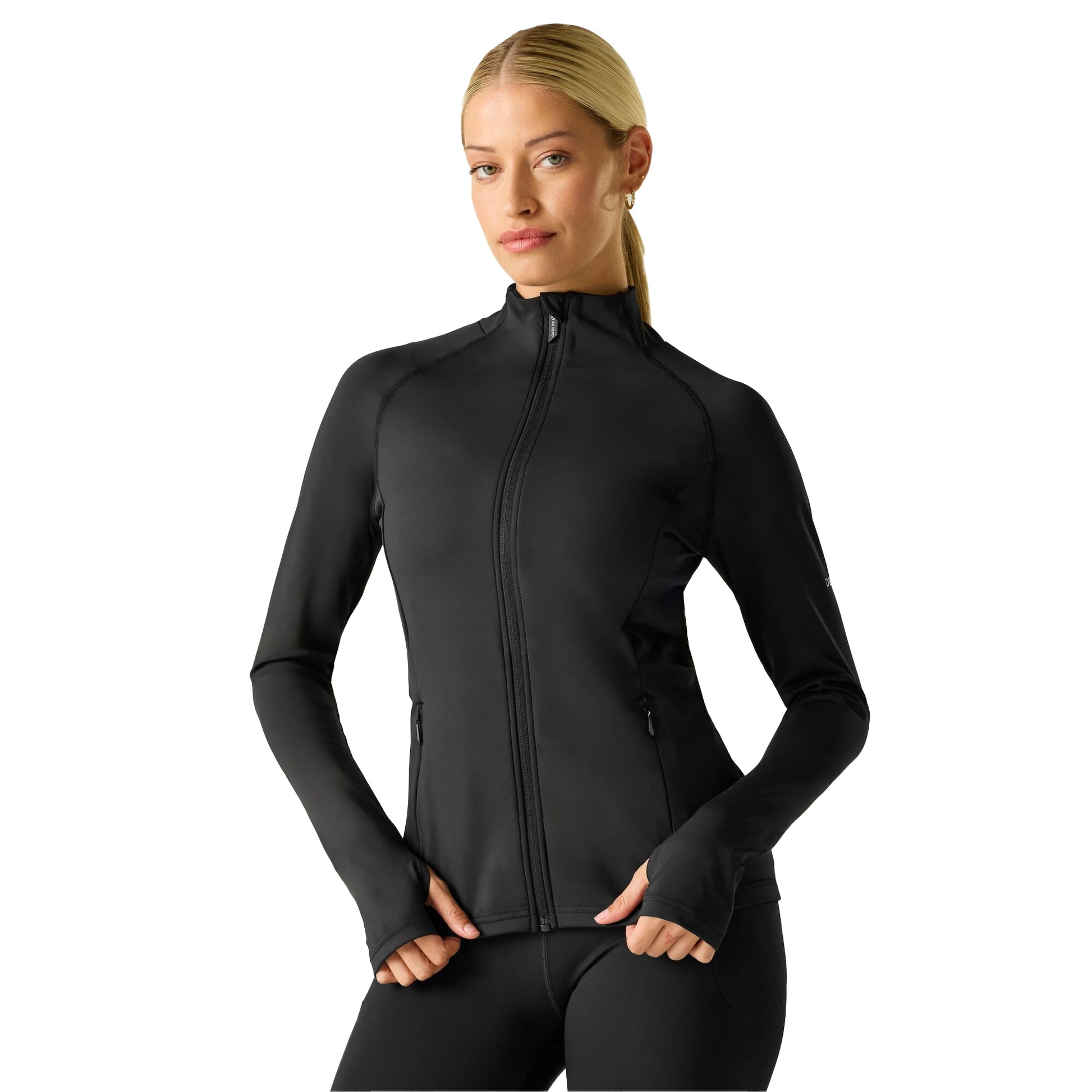 Black - Lifestyle - Dare 2B Womens-Ladies Refresh Full Zip Midlayer