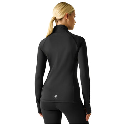 Black - Pack Shot - Dare 2B Womens-Ladies Refresh Full Zip Midlayer
