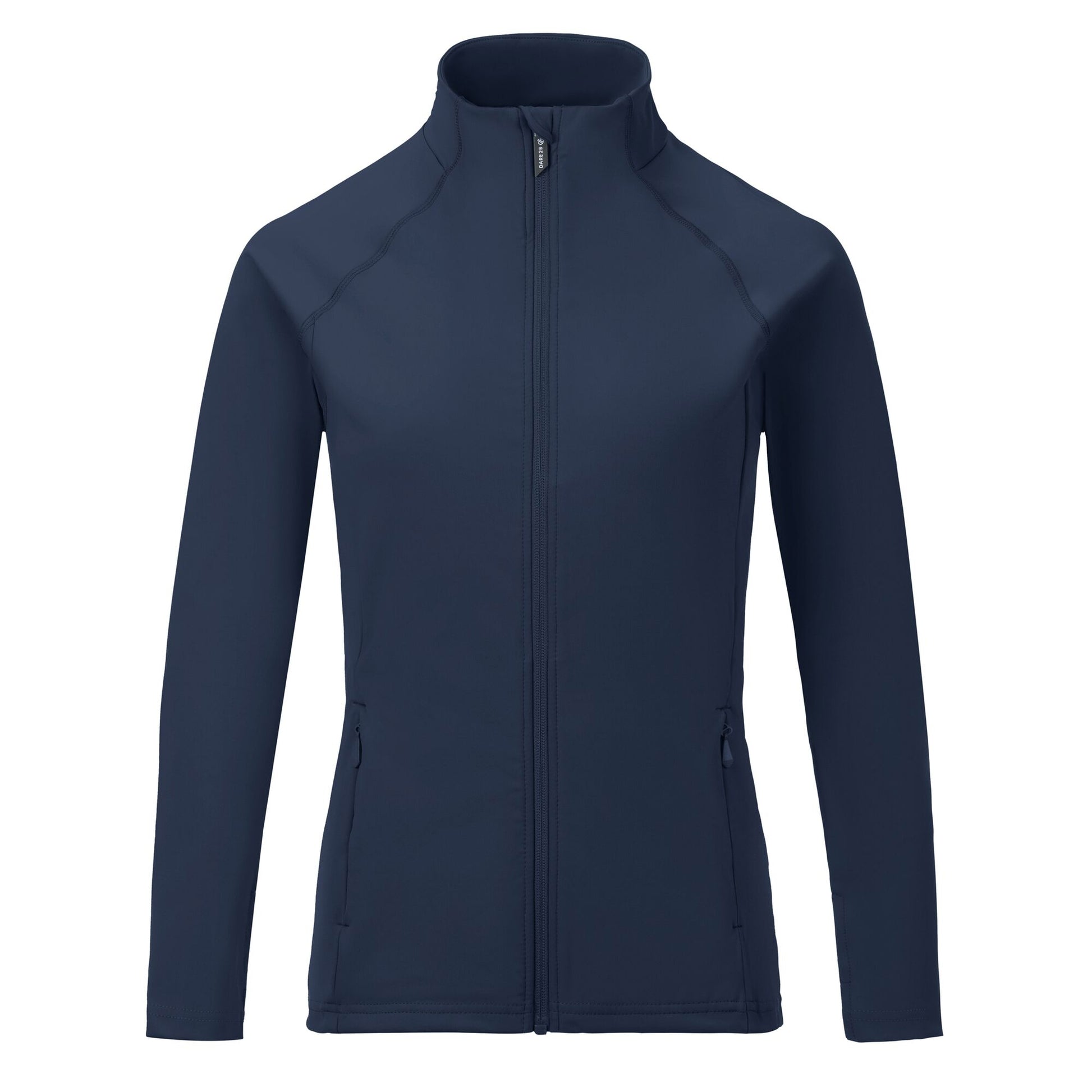 Navy - Front - Dare 2B Womens-Ladies Refresh Full Zip Midlayer