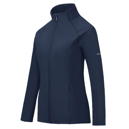 Navy - Side - Dare 2B Womens-Ladies Refresh Full Zip Midlayer