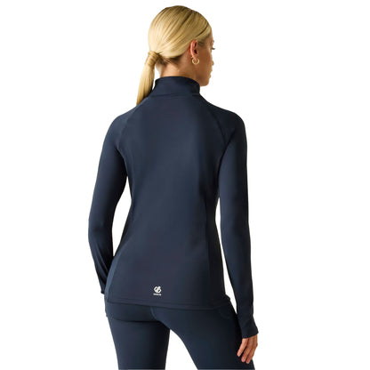 Navy - Pack Shot - Dare 2B Womens-Ladies Refresh Full Zip Midlayer