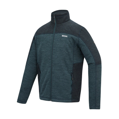 Night Sky-Navy - Side - Regatta Mens Highton Fleece Full Zip Midlayer