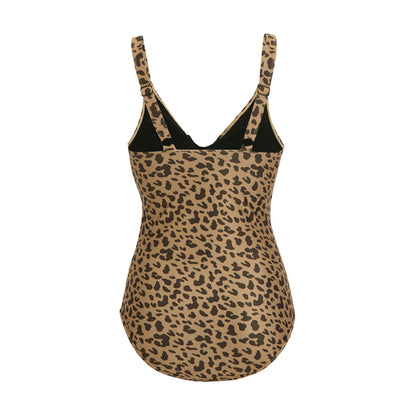 Leopard - Back - Regatta Womens-Ladies Baylenne Leopard One Piece Swimsuit