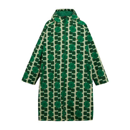 Green - Front - Regatta Girls Orla Kiely Giant Square Flower Changing Robe