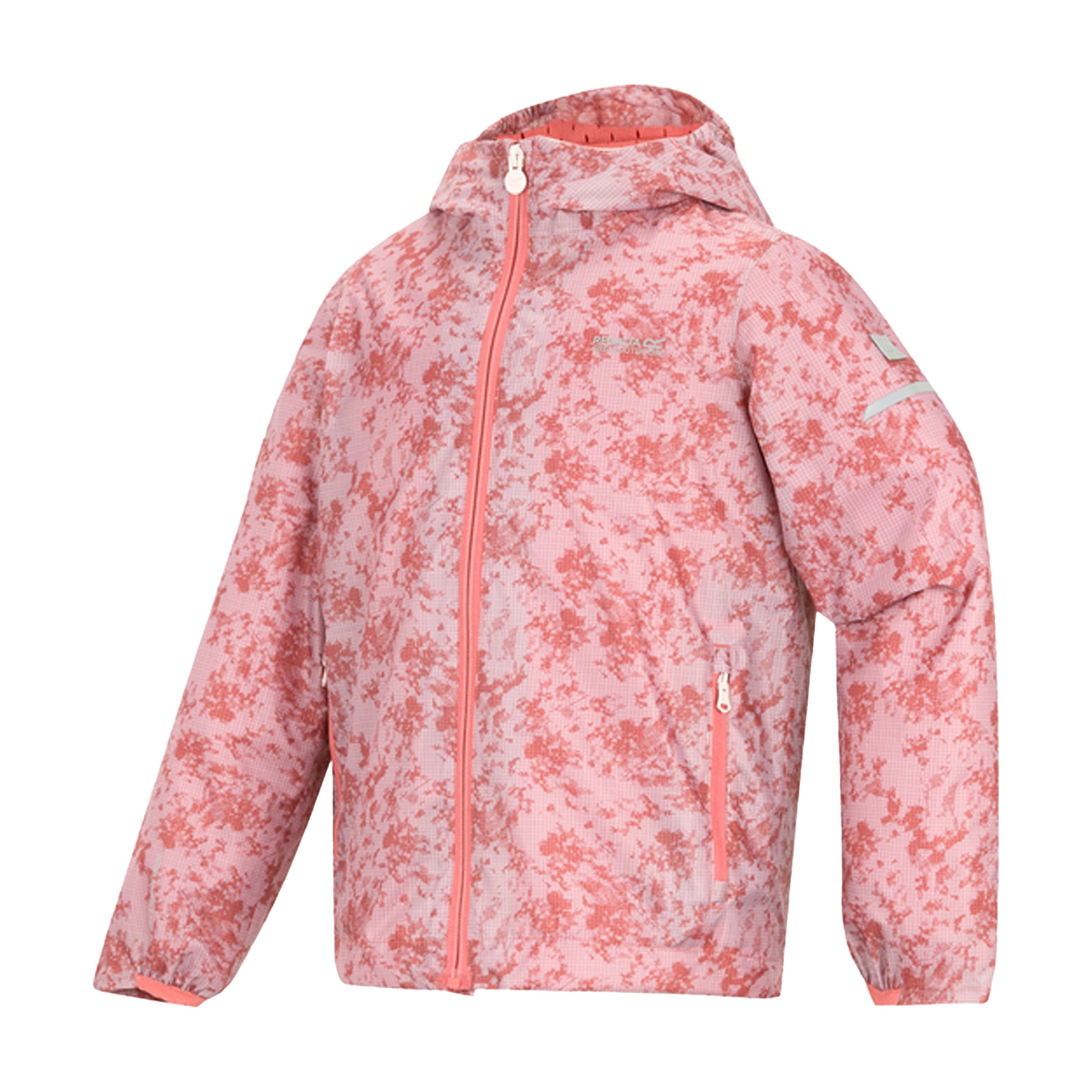 Pink Haze - Side - Regatta Childrens-Kids Lever II Waterproof Jacket