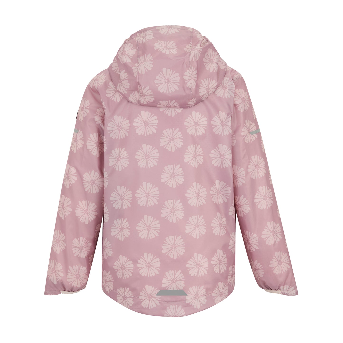 Powder Lilac-Pink Haze - Back - Regatta Childrens-Kids Lever II Petal Waterproof Jacket