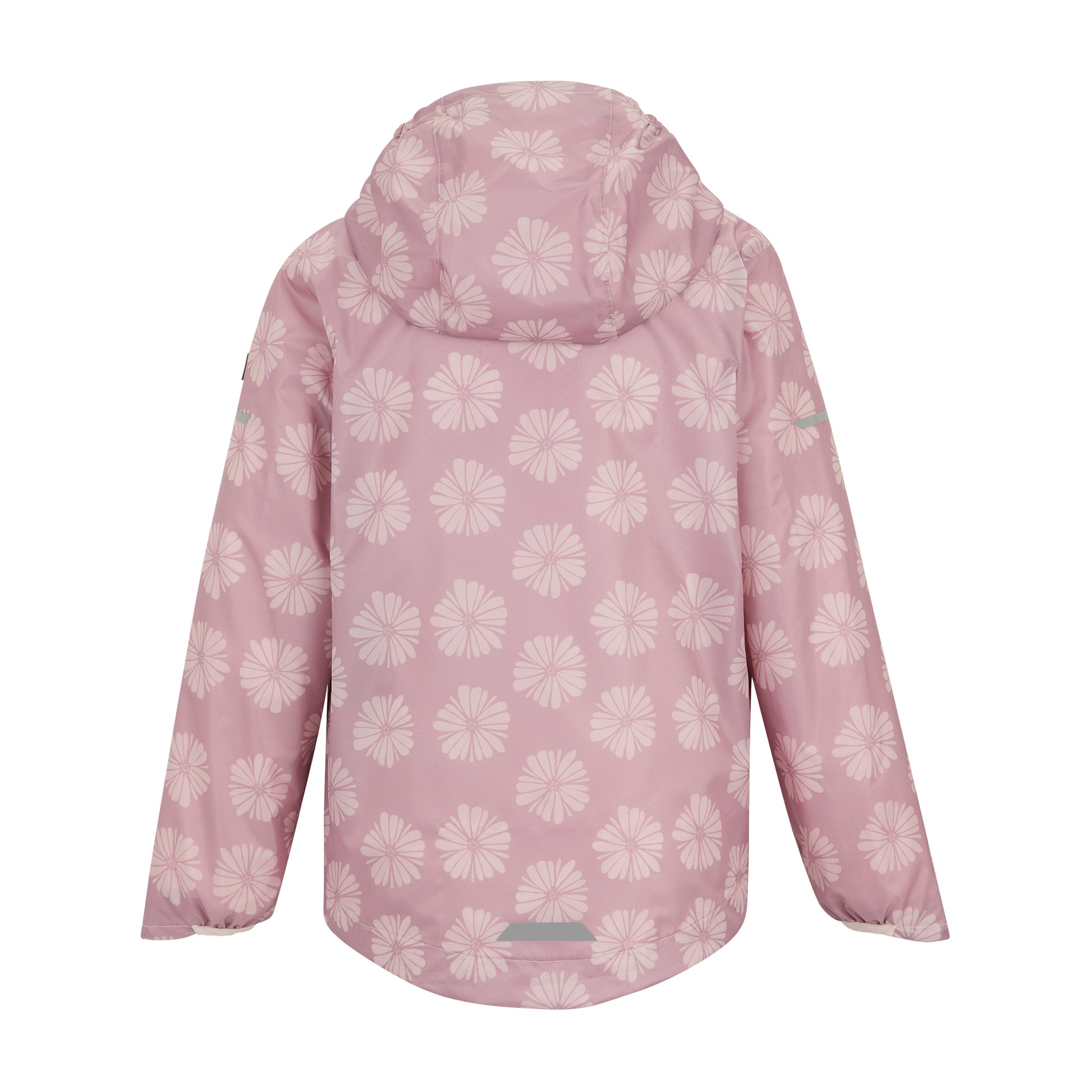 Powder Lilac-Pink Haze - Back - Regatta Childrens-Kids Lever II Petal Waterproof Jacket