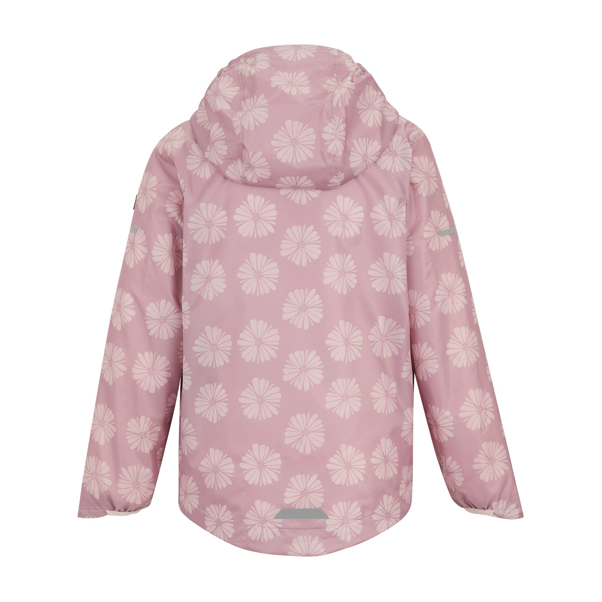 Powder Lilac-Pink Haze - Back - Regatta Childrens-Kids Lever II Petal Waterproof Jacket
