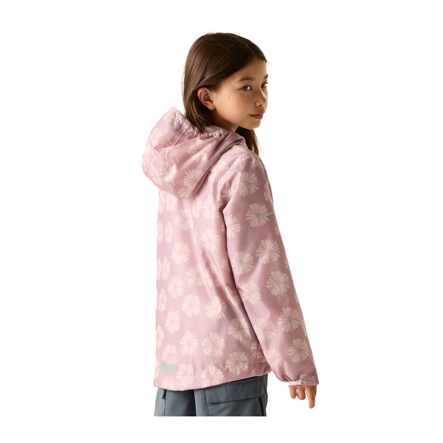 Powder Lilac-Pink Haze - Lifestyle - Regatta Childrens-Kids Lever II Petal Waterproof Jacket