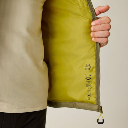 Martini Olive - Lifestyle - Dare 2B Mens Air Lite Baffled Padded Jacket