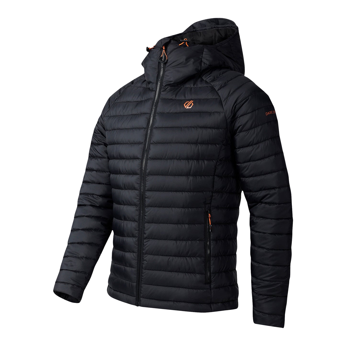 Black - Side - Dare 2B Mens Air Lite Baffled Padded Jacket