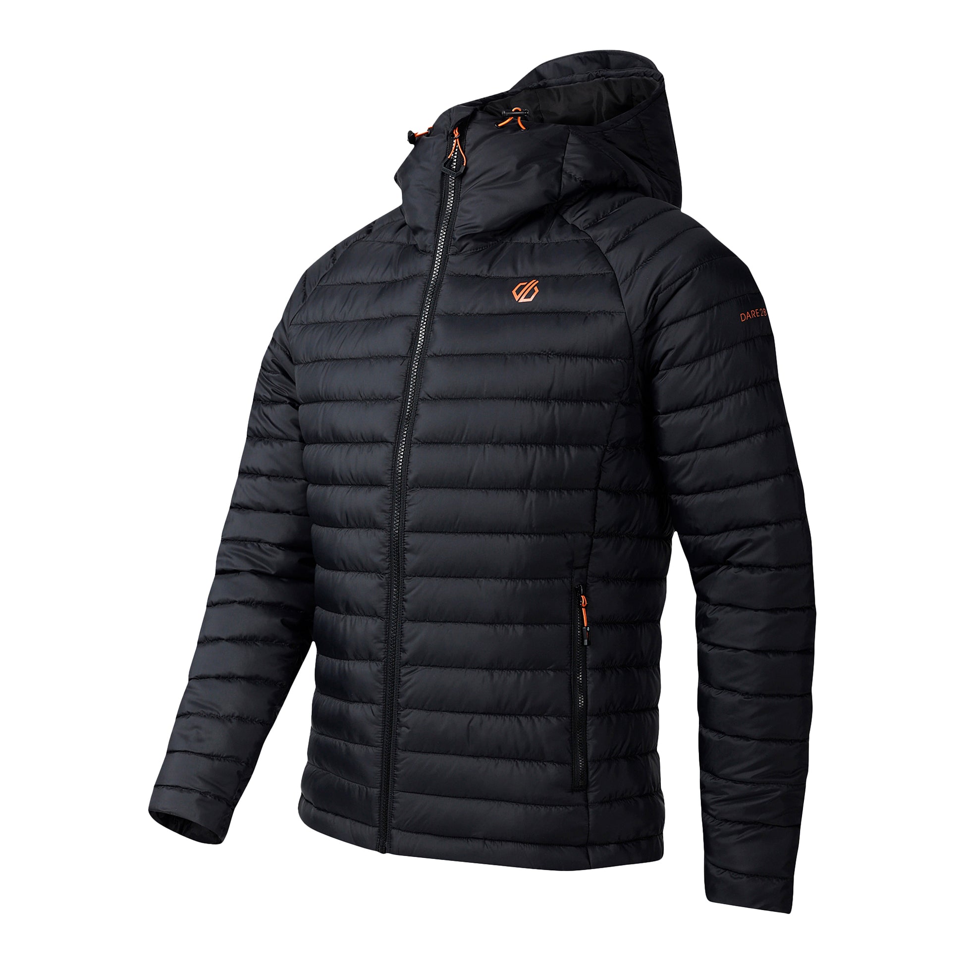 Black - Side - Dare 2B Mens Air Lite Baffled Padded Jacket