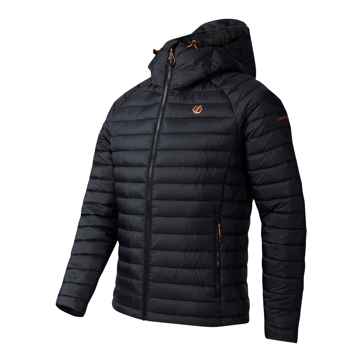 Black - Side - Dare 2B Mens Air Lite Baffled Padded Jacket