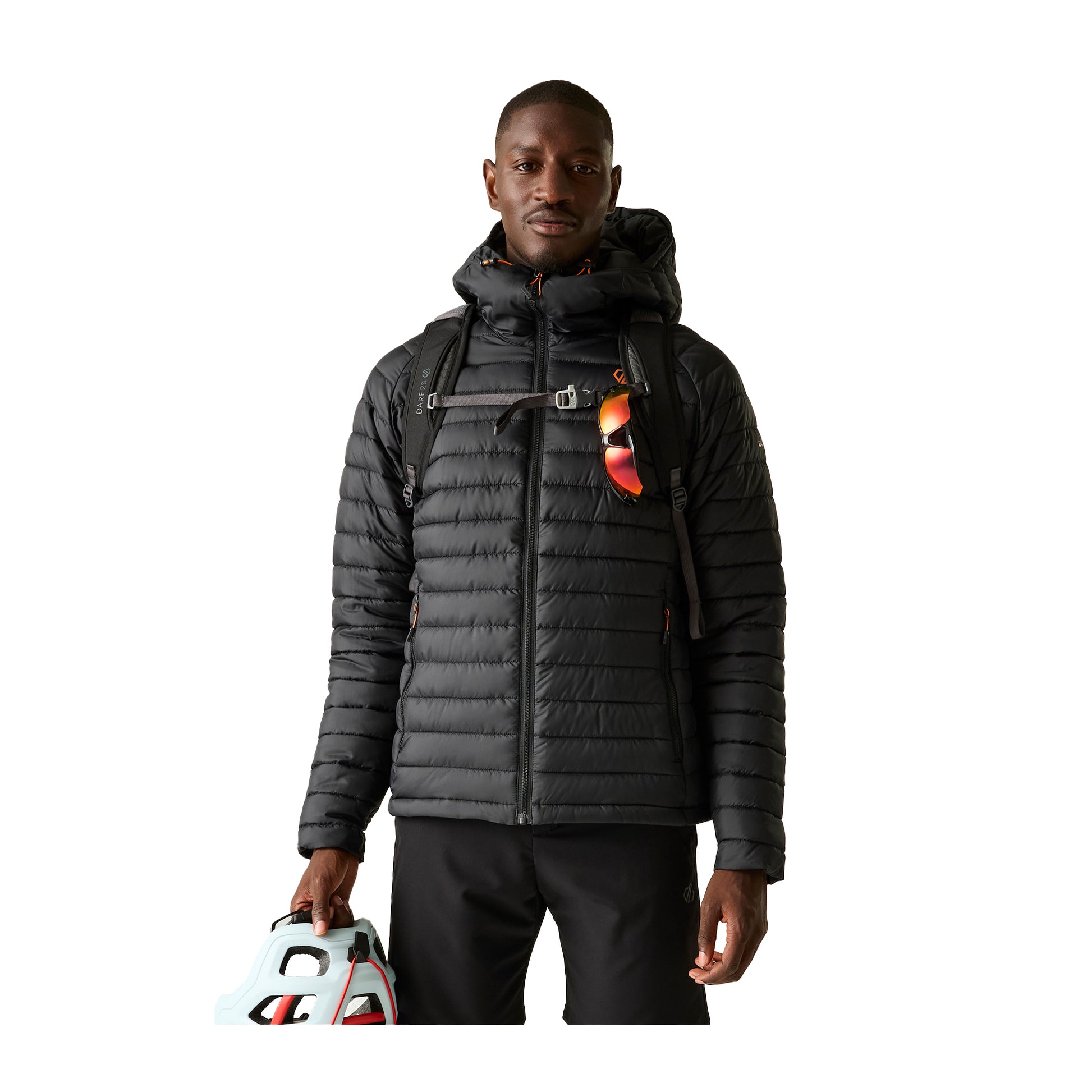 Black - Lifestyle - Dare 2B Mens Air Lite Baffled Padded Jacket