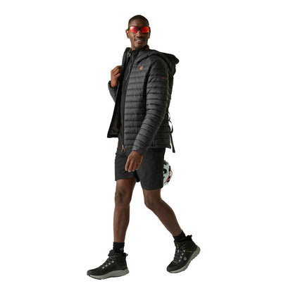 Black - Pack Shot - Dare 2B Mens Air Lite Baffled Padded Jacket