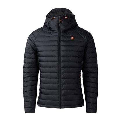 Black - Front - Dare 2B Mens Air Lite Baffled Padded Jacket