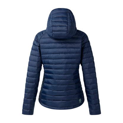 Navy - Back - Dare 2B Womens-Ladies Air Lite Baffled Jacket