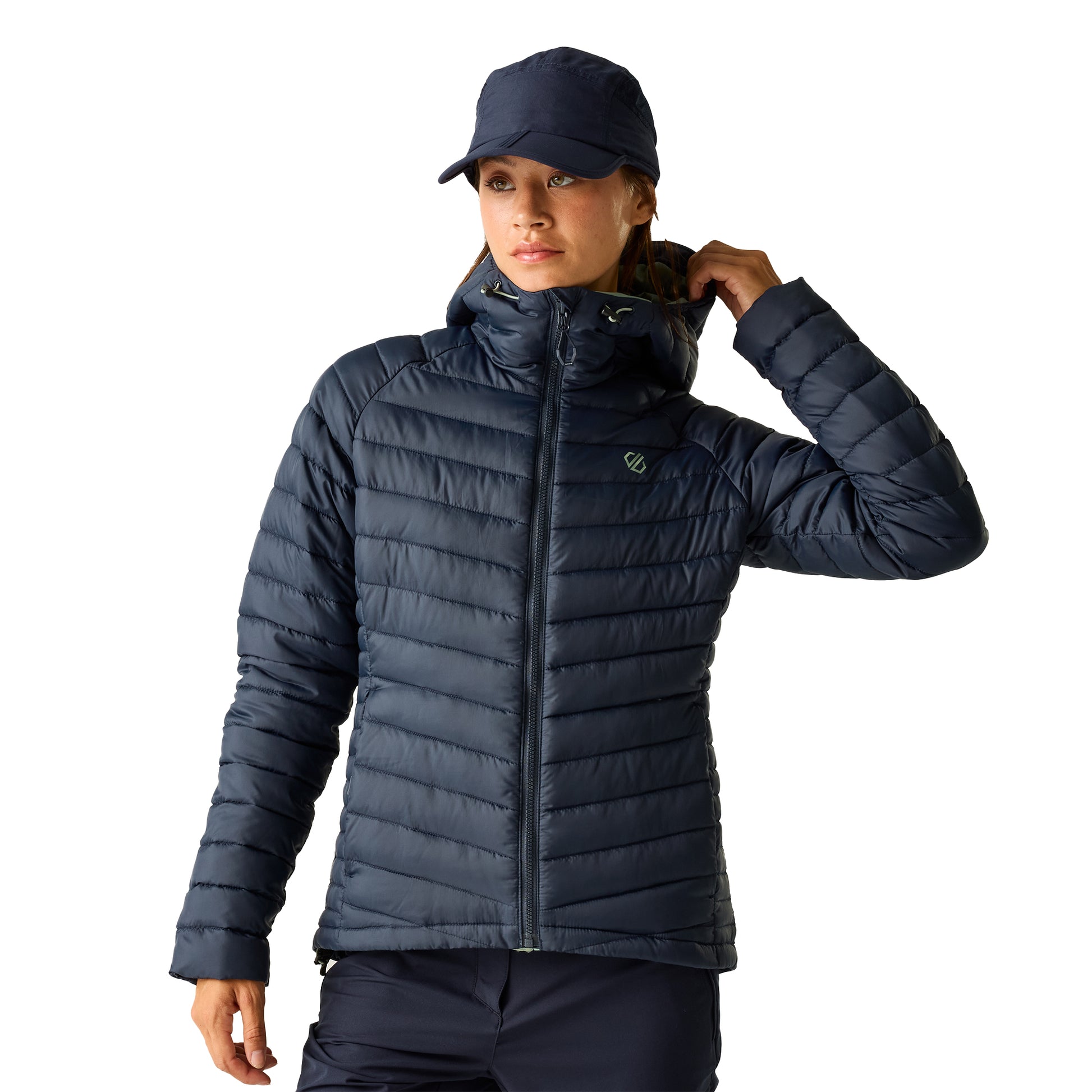 Navy - Lifestyle - Dare 2B Womens-Ladies Air Lite Baffled Jacket