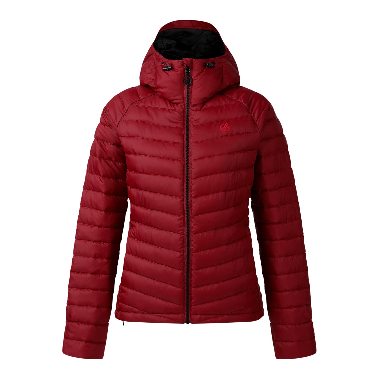 Tibetan Red - Front - Dare 2B Womens-Ladies Air Lite Baffled Jacket