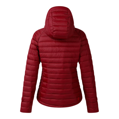 Tibetan Red - Back - Dare 2B Womens-Ladies Air Lite Baffled Jacket