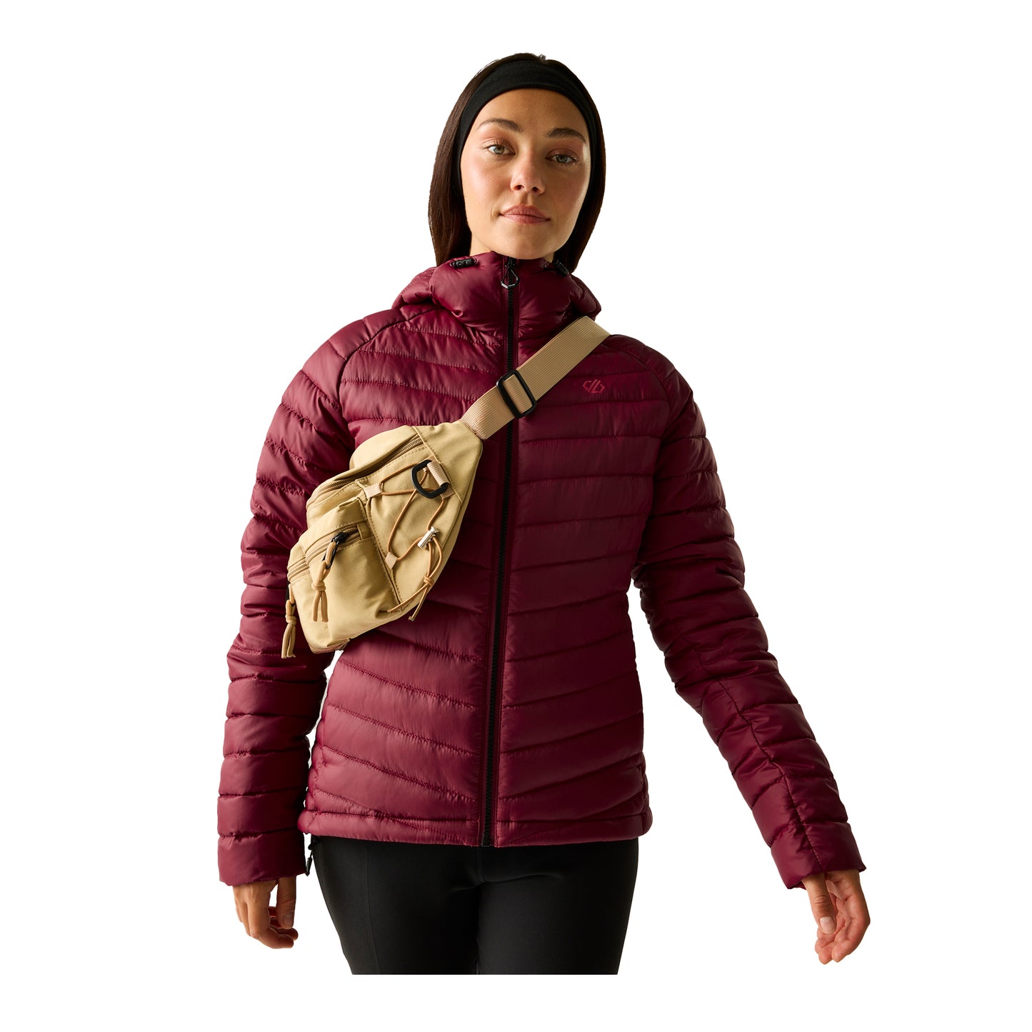 Tibetan Red - Lifestyle - Dare 2B Womens-Ladies Air Lite Baffled Jacket