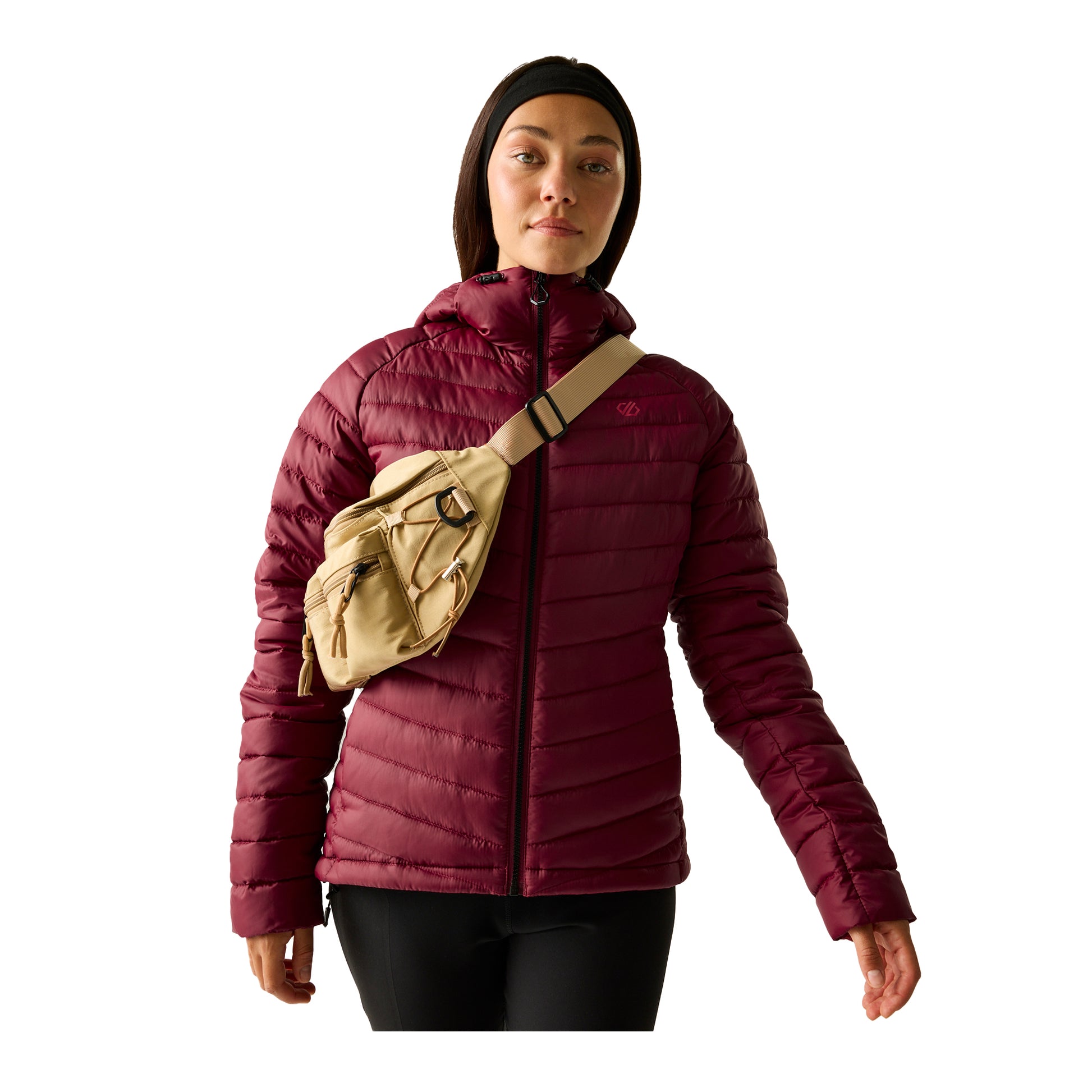 Tibetan Red - Lifestyle - Dare 2B Womens-Ladies Air Lite Baffled Jacket