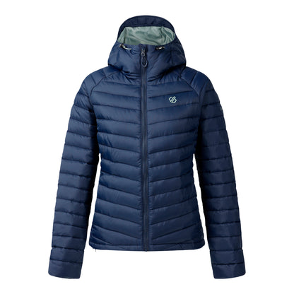 Navy - Front - Dare 2B Womens-Ladies Air Lite Baffled Jacket