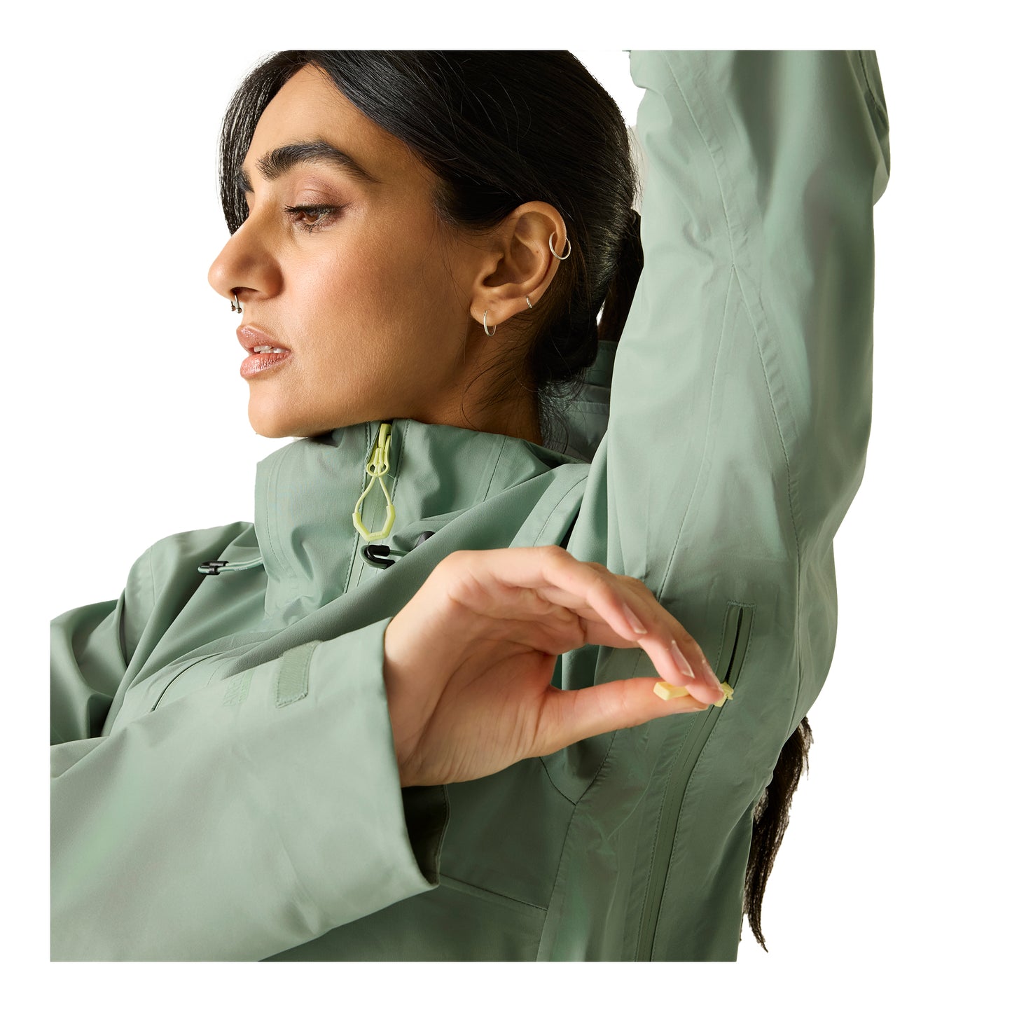 Glacier Green - Side - Dare 2B Womens-Ladies Haik 3 Layer Jacket