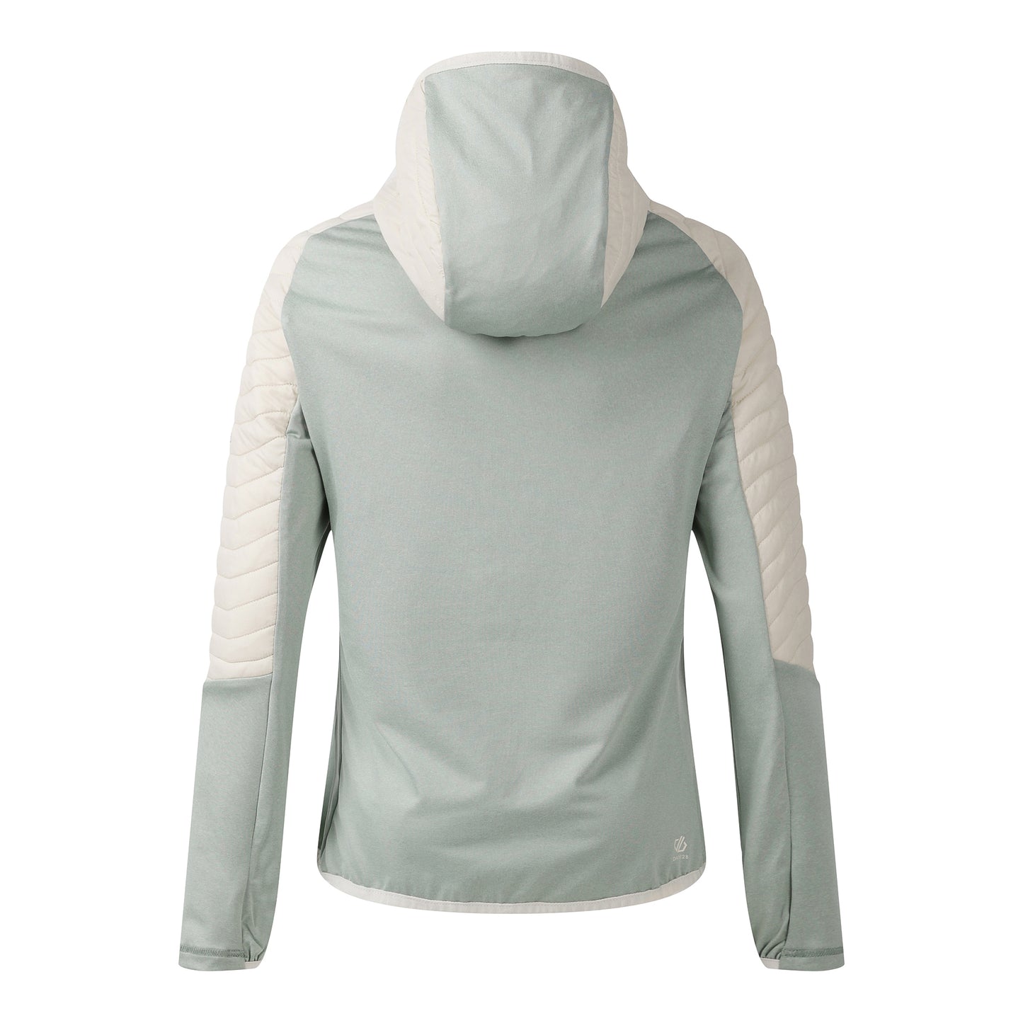 Almond Milk-Glacier Green - Back - Dare 2B Womens-Ladies Air Lite Hybrid Jacket