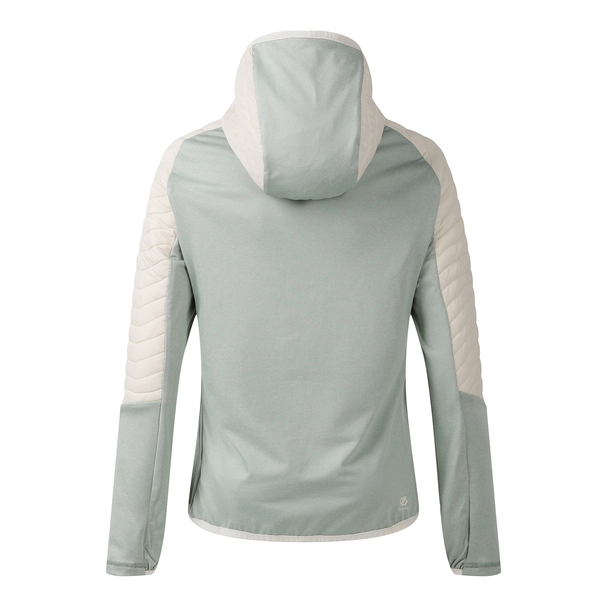 Almond Milk-Glacier Green - Back - Dare 2B Womens-Ladies Air Lite Hybrid Jacket