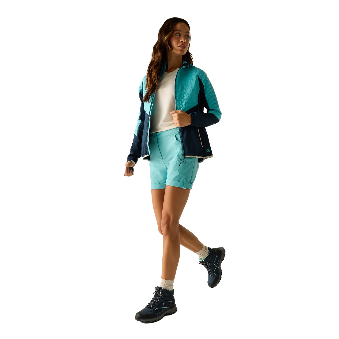 Nordic Blue-Navy - Pack Shot - Dare 2B Womens-Ladies Air Lite Hybrid Jacket