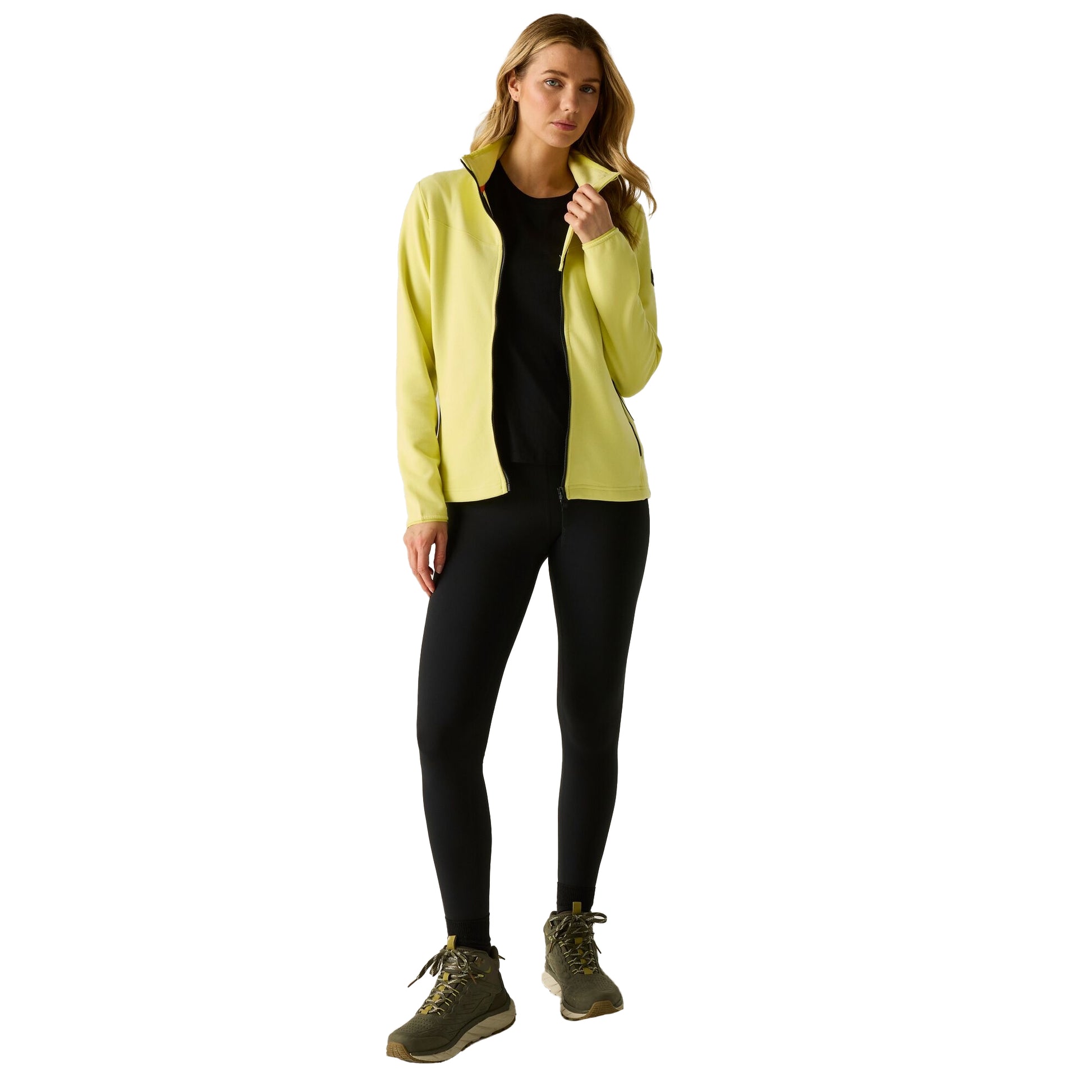 Canary Yellow - Side - Dare 2B Womens-Ladies Florena Full Zip Fleece Jacket
