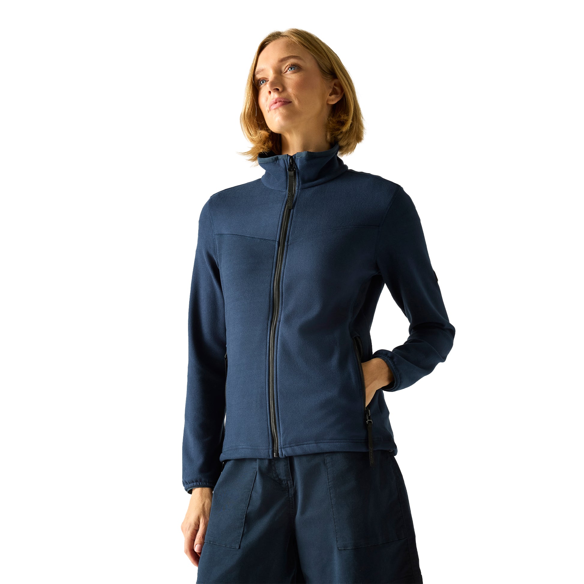 Navy - Lifestyle - Dare 2B Womens-Ladies Florena Full Zip Fleece Jacket