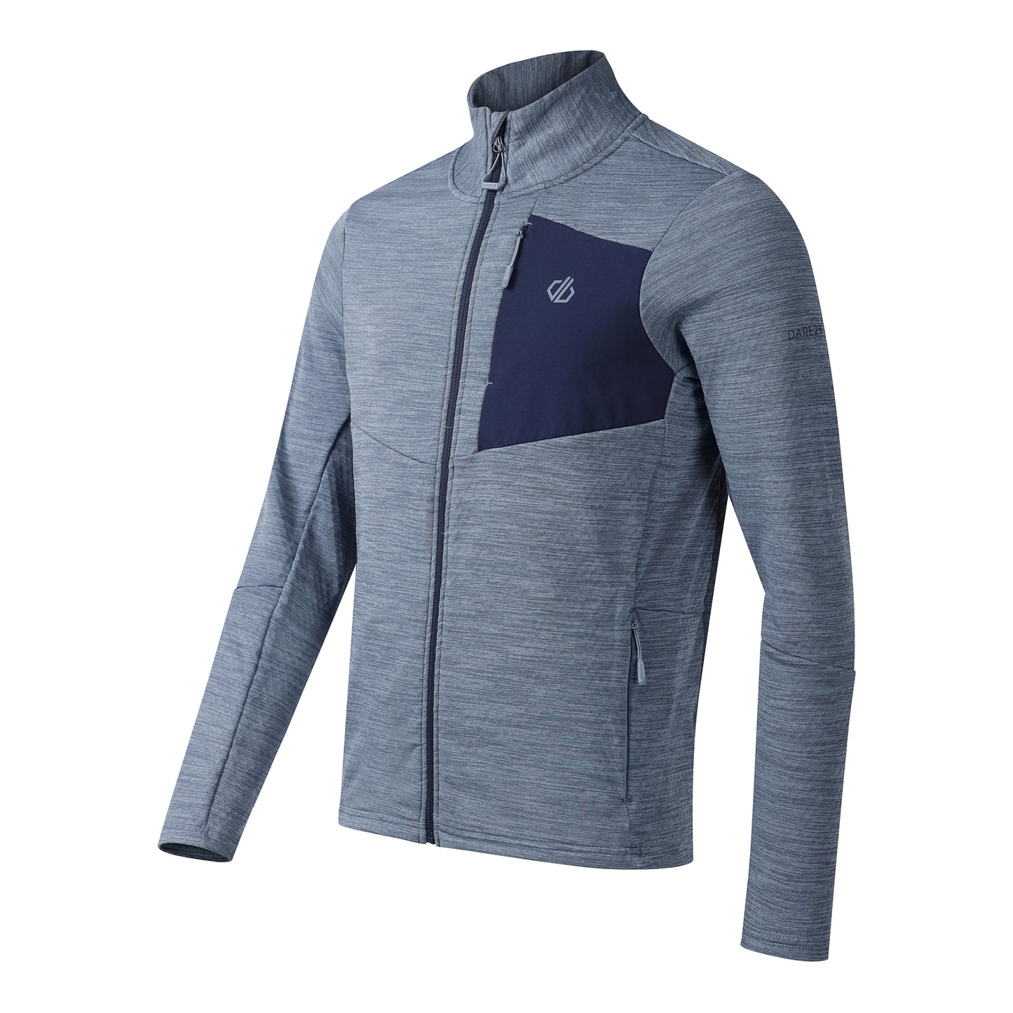 Mercury-Navy - Side - Dare 2B Mens Venture Stretch Midlayer